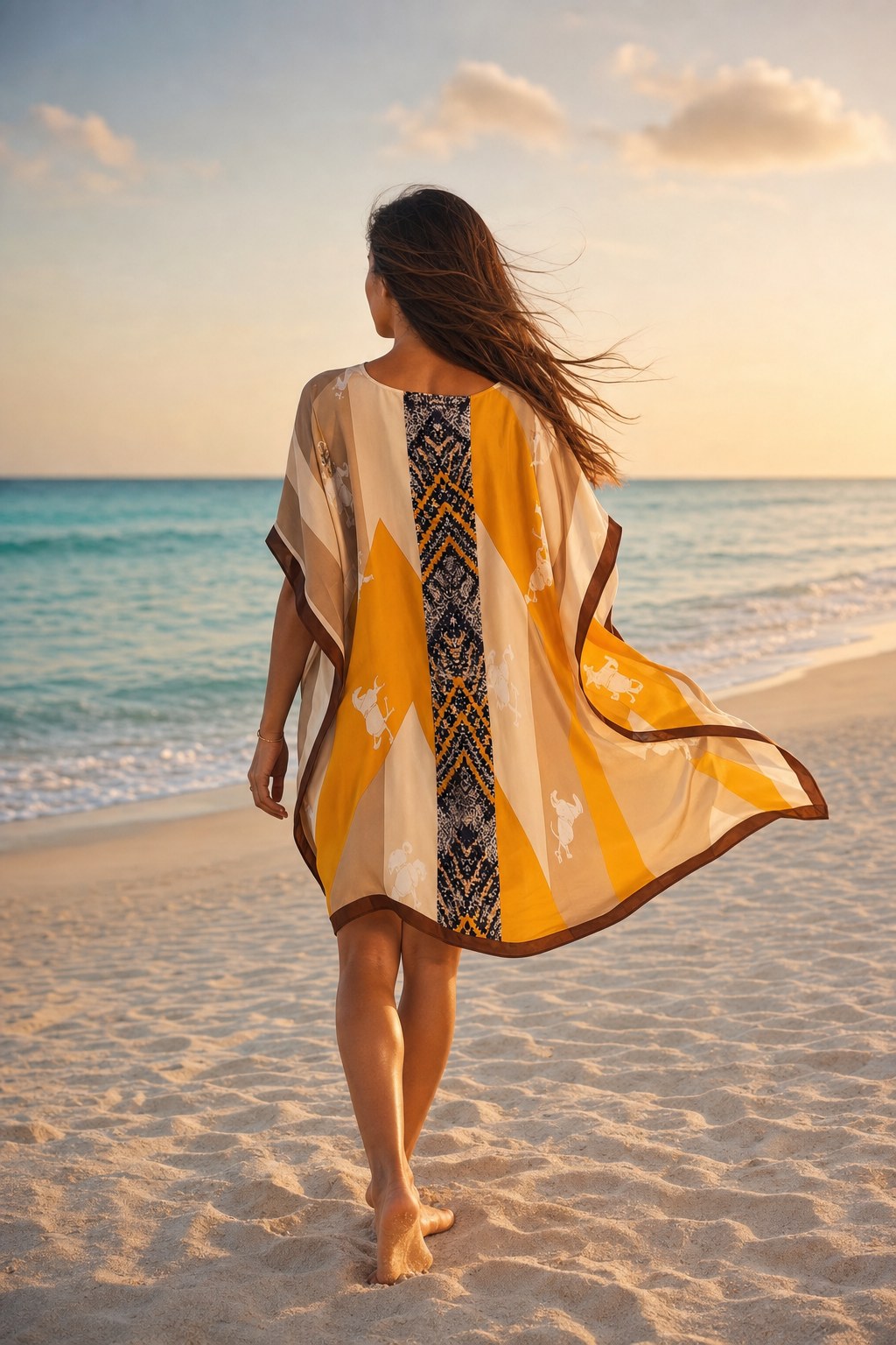 Desert Gold Kaftan — A.M Summertime resort kaftan