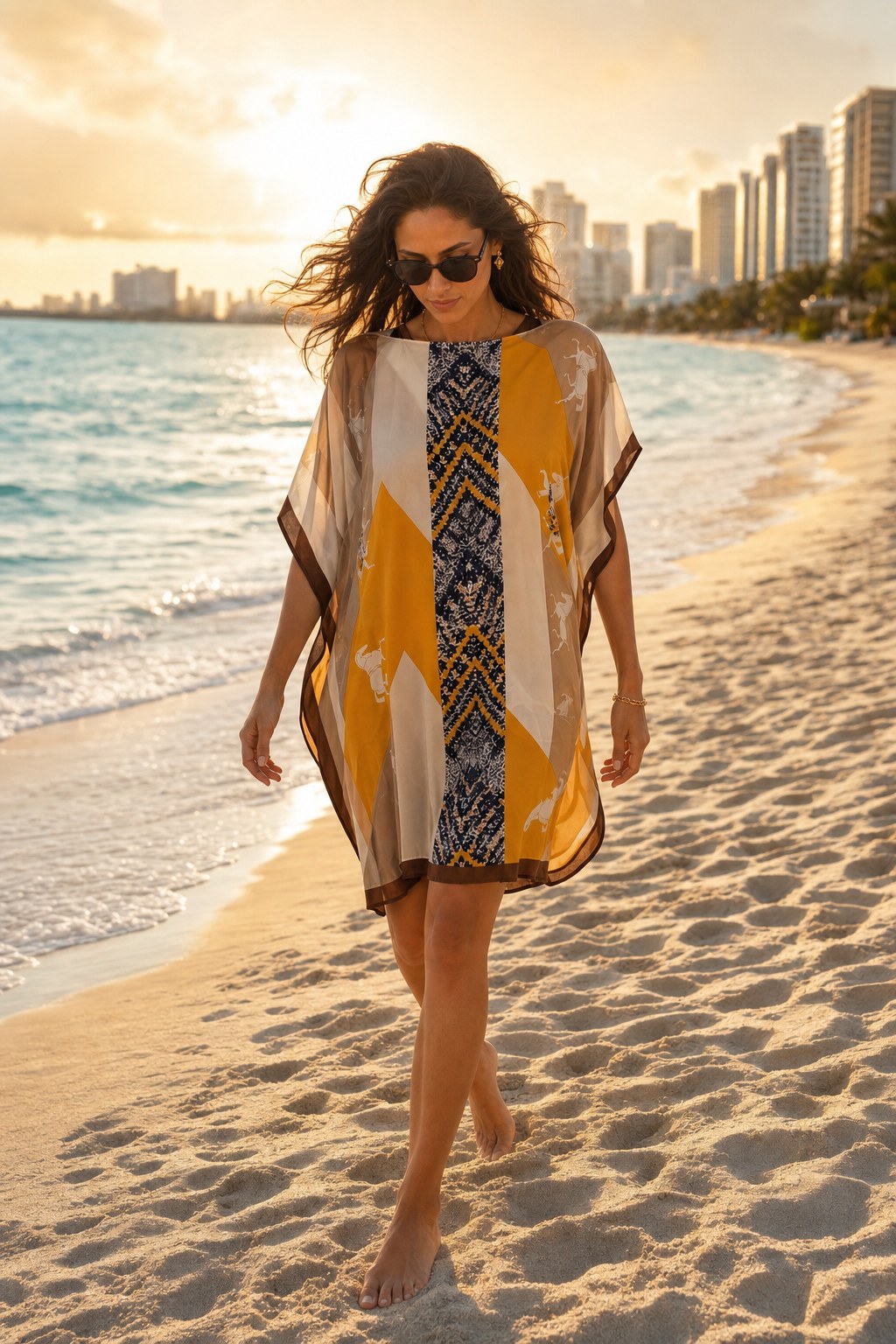 Desert Gold Kaftan — A.M Summertime resort kaftan